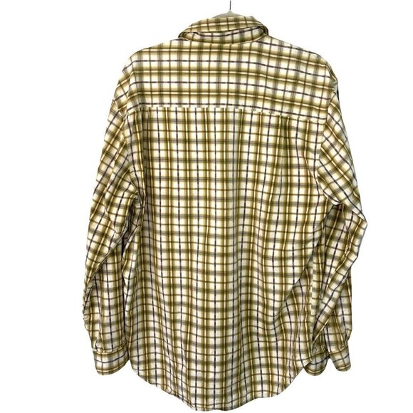 The Territory Ahead Shirt Mens Size Large L Pure Cotton Plaid Button Front Cuffs - Picture 2 of 12